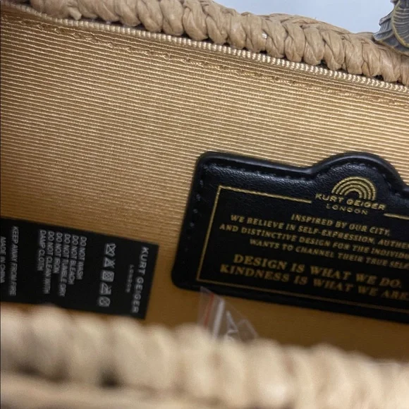 Kurt Geiger Kensington Clutch/Crossbody Woven Bag NWT - Picture 10 of 15